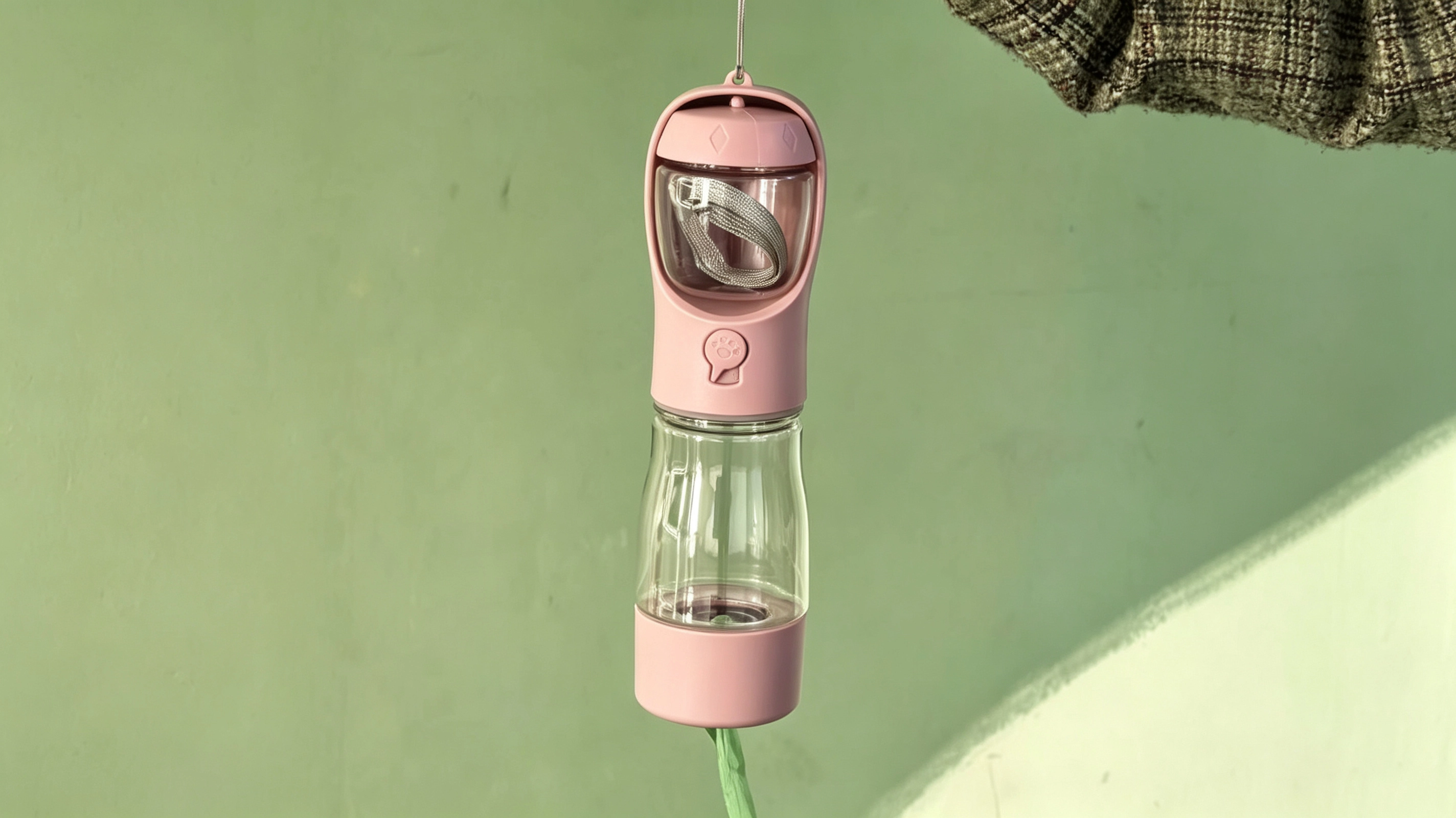 3-in-1 Pet Water Bottle – Water, Food & Waste Bag Storage
