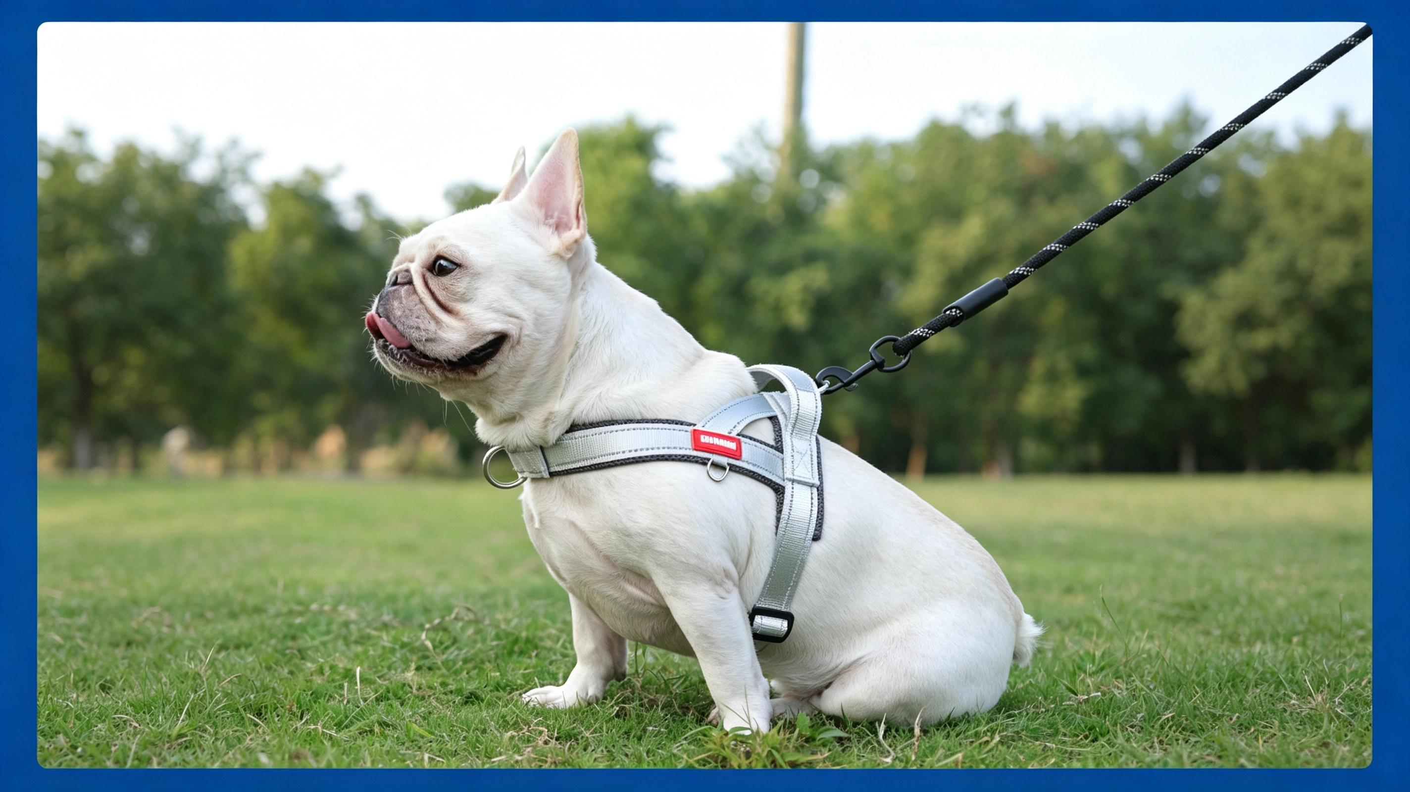 No-Pull Dog Harness – Arch Handle, Side D-Ring & Safety Clip