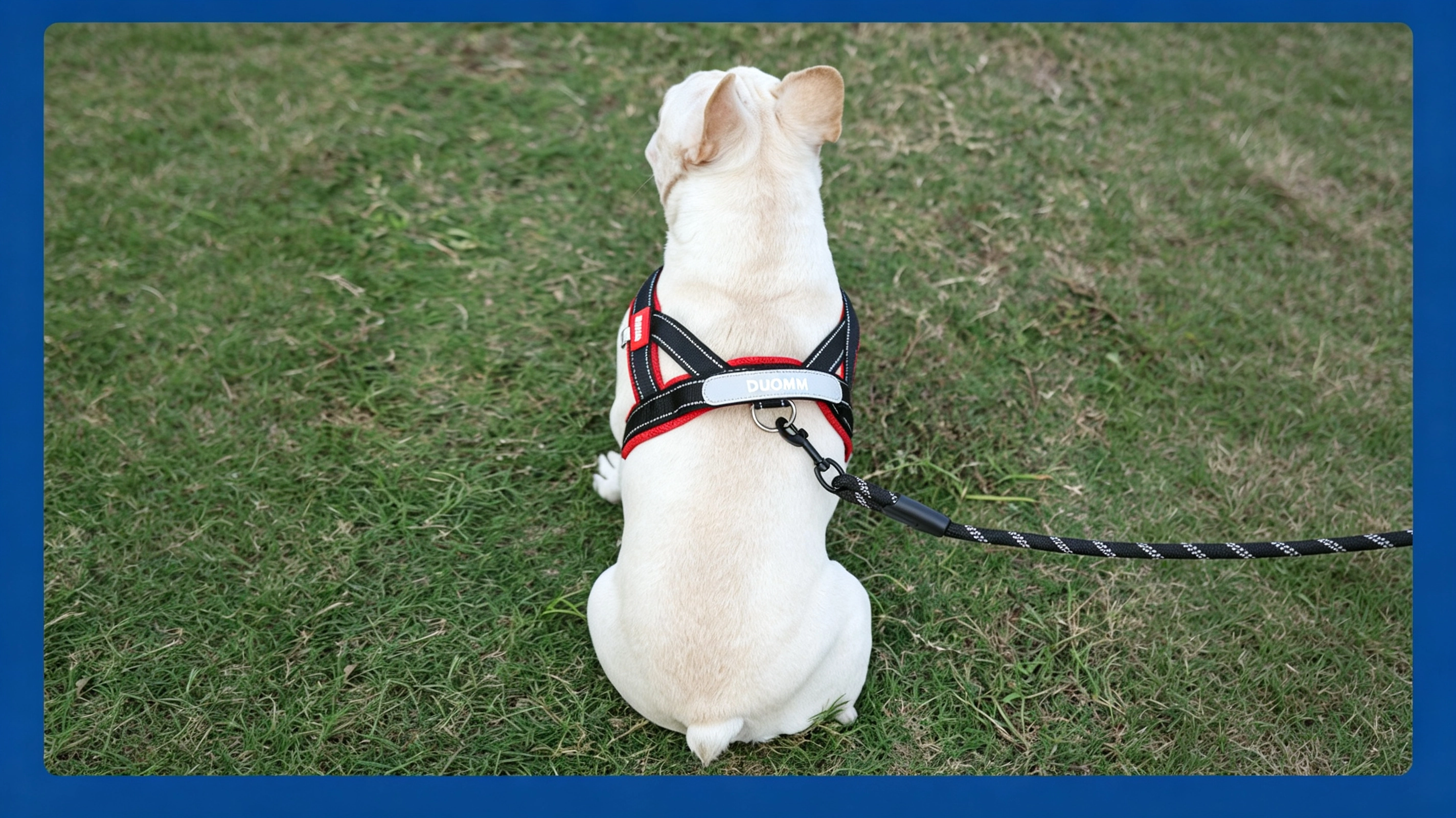 No-Pull Dog Harness – Arch Handle, Side D-Ring & Safety Clip