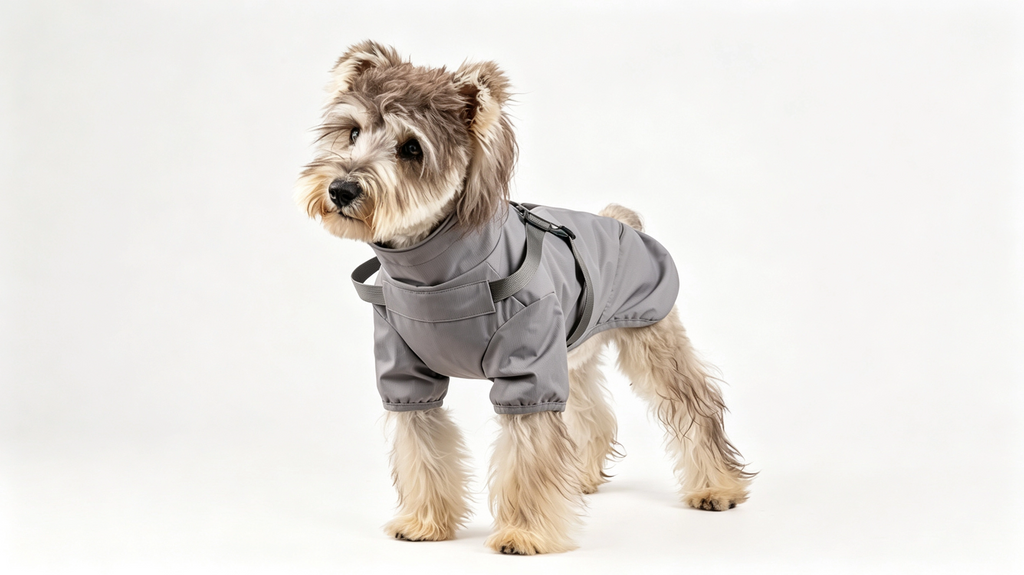 Waterproof Dog Raincoat – Harness Hook, Reflective Strip, Breathable Lining