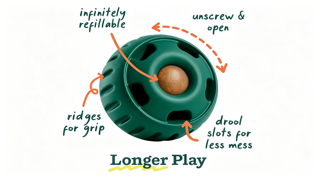 Dog Treat Dispensing Toy (Freezable Mold Included)