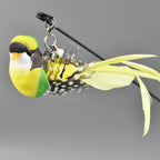 Interactive Bird Cat Toy – Suction Cup Stand, Spring Wire, Feather Birds