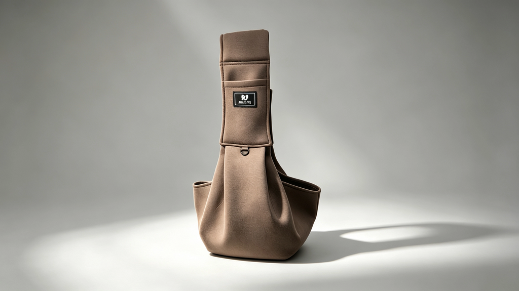 Kalenno pet sling carrier in mocha brown - product shot