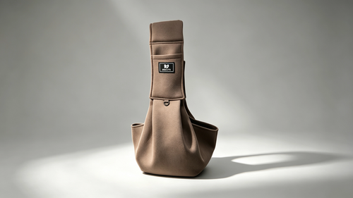 Kalenno pet sling carrier in mocha brown - product shot