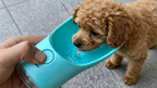 3-in-1 Pet Water Bottle – Water, Food & Waste Bag Storage