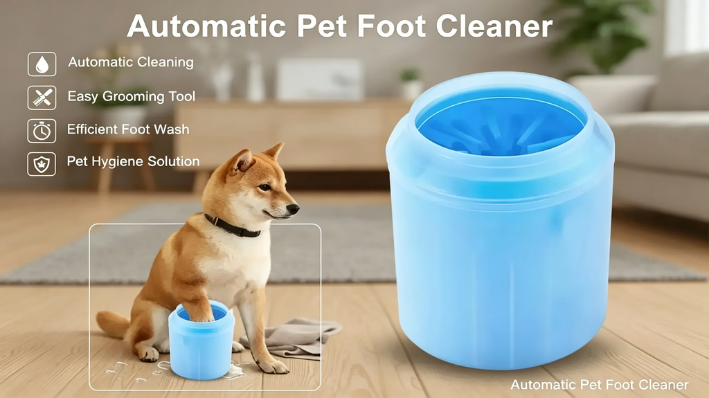 Dog Paw Cleaner Cup – Soft Silicone Bristles, Quick & Gentle Paw Wash